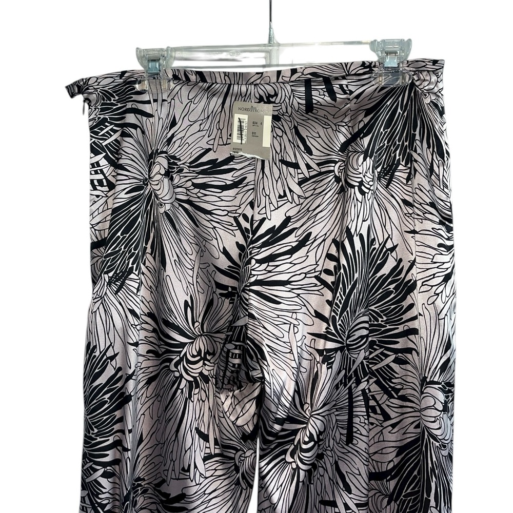 Trina Turk Floral Print Silk Blend Wide Leg Pants Size 8 NWT - Picture 5 of 10